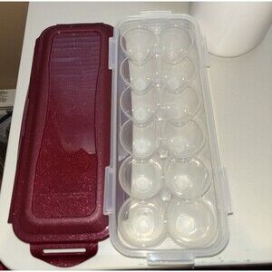 Lock & lock 12 Egg Storage Container Pink Sparkles & Lid Preowned Replacement